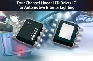 Allegro Microsystems' four-channel LED driver targets map and dome lighting Allegro MicroSystems' four-channel LED driver
